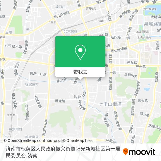 济南市槐荫区人民政府振兴街道阳光新城社区第一居民委员会地图