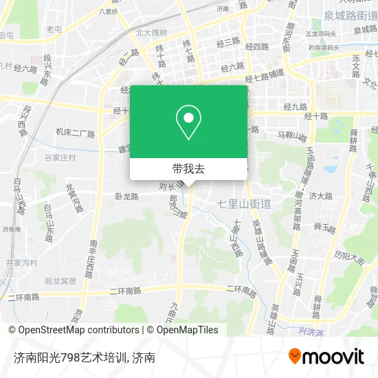 济南阳光798艺术培训地图