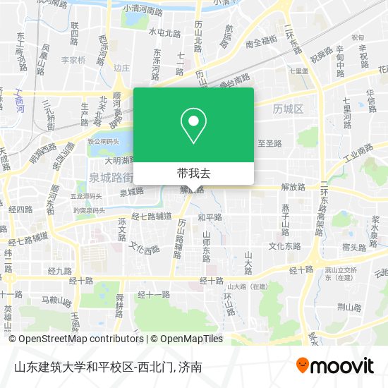 山东建筑大学和平校区-西北门地图