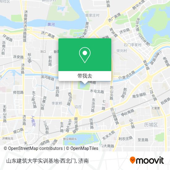 山东建筑大学实训基地-西北门地图
