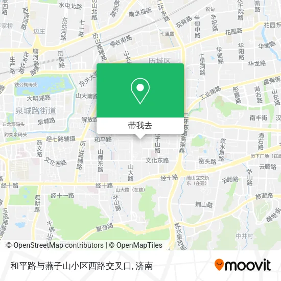 和平路与燕子山小区西路交叉口地图