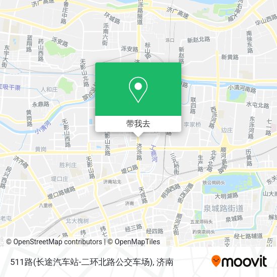 511路(长途汽车站-二环北路公交车场)地图
