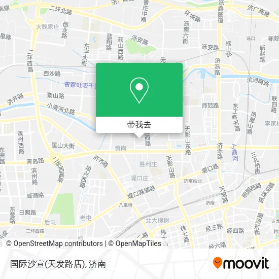 国际沙宣(天发路店)地图
