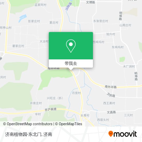 济南植物园-东北门地图