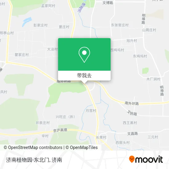 济南植物园-东北门地图