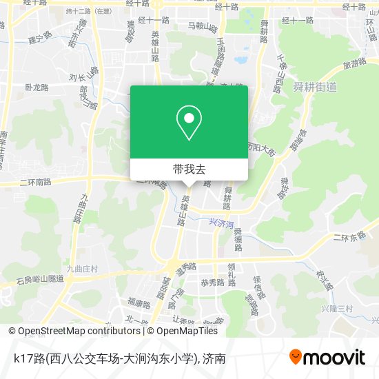 k17路(西八公交车场-大涧沟东小学)地图