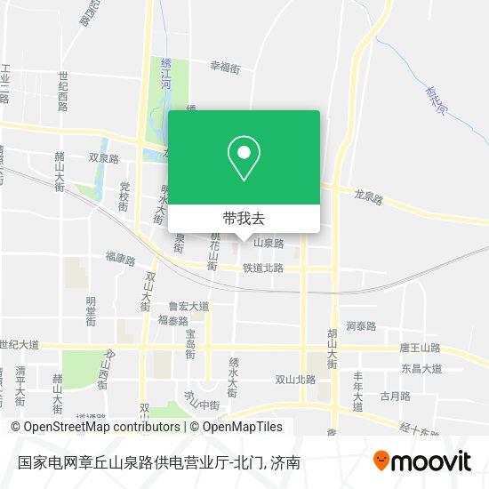 国家电网章丘山泉路供电营业厅-北门地图
