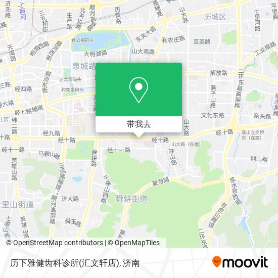 历下雅健齿科诊所(汇文轩店)地图