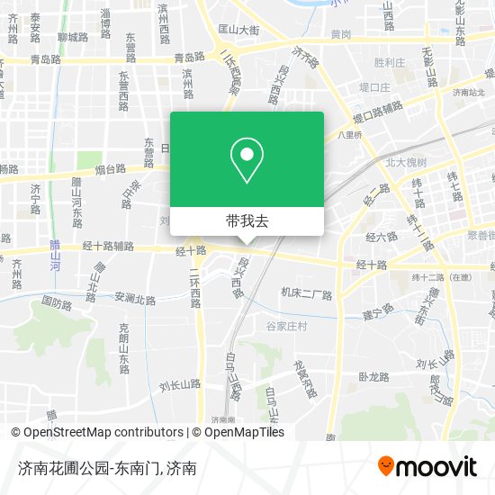 济南花圃公园-东南门地图