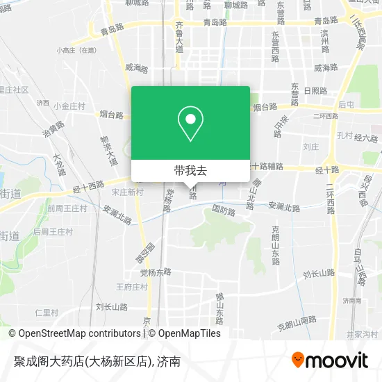 聚成阁大药店(大杨新区店)地图