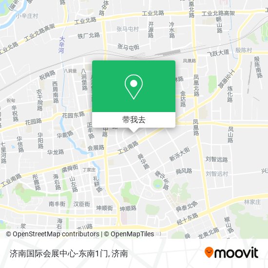 济南国际会展中心-东南1门地图