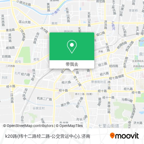 k20路(纬十二路经二路-公交营运中心)地图
