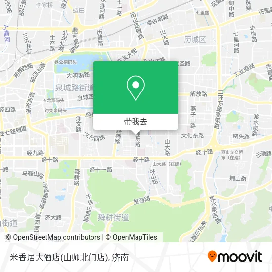 米香居大酒店(山师北门店)地图