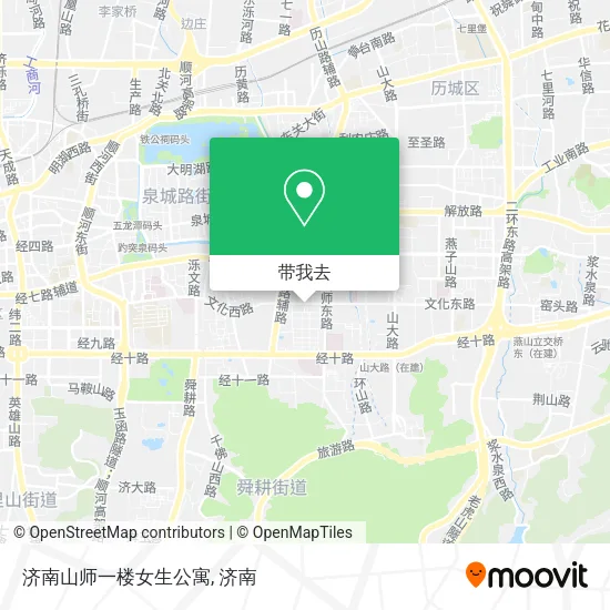 济南山师一楼女生公寓地图