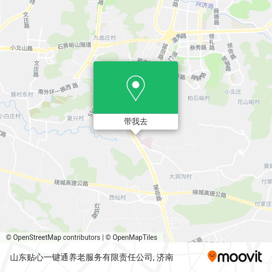 山东贴心一键通养老服务有限责任公司地图