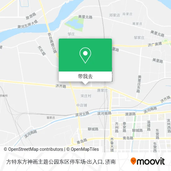方特东方神画主题公园东区停车场-出入口地图