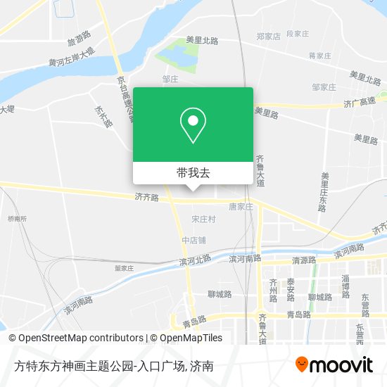方特东方神画主题公园-入口广场地图