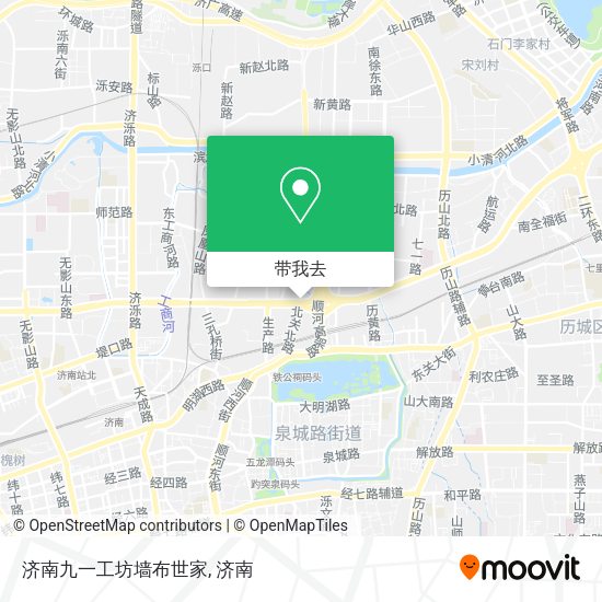 济南九一工坊墙布世家地图