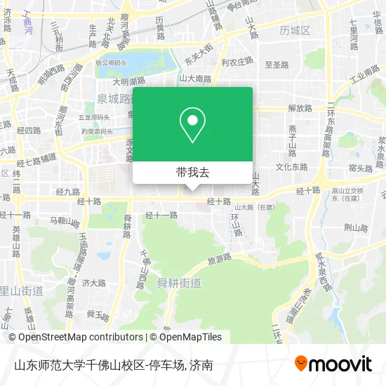 山东师范大学千佛山校区-停车场地图