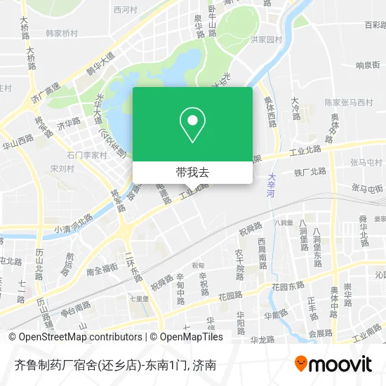 齐鲁制药厂宿舍(还乡店)-东南1门地图
