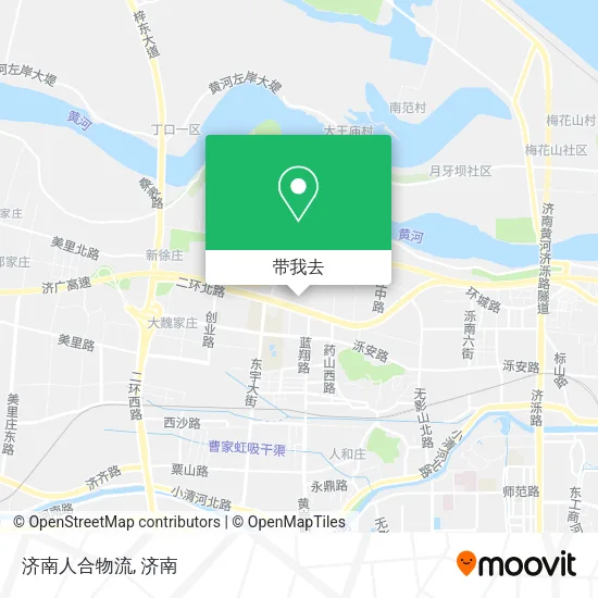 济南人合物流地图