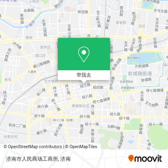 济南市人民商场工商所地图