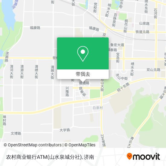农村商业银行ATM(山水泉城分社)地图