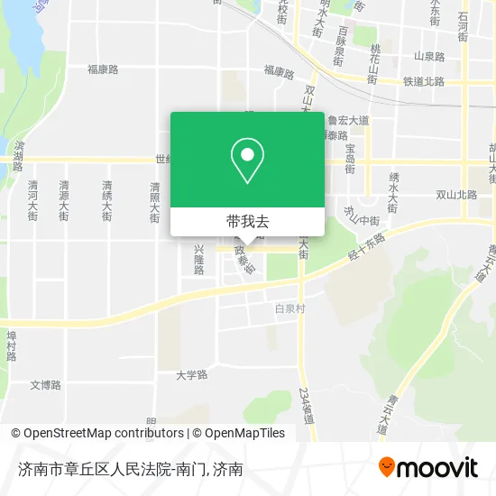 济南市章丘区人民法院-南门地图