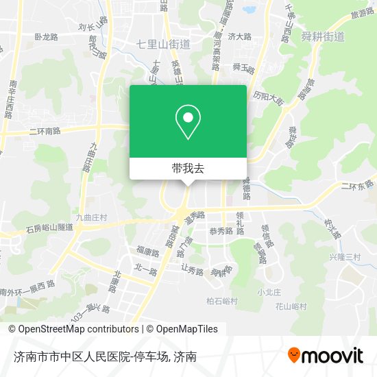 济南市市中区人民医院-停车场地图