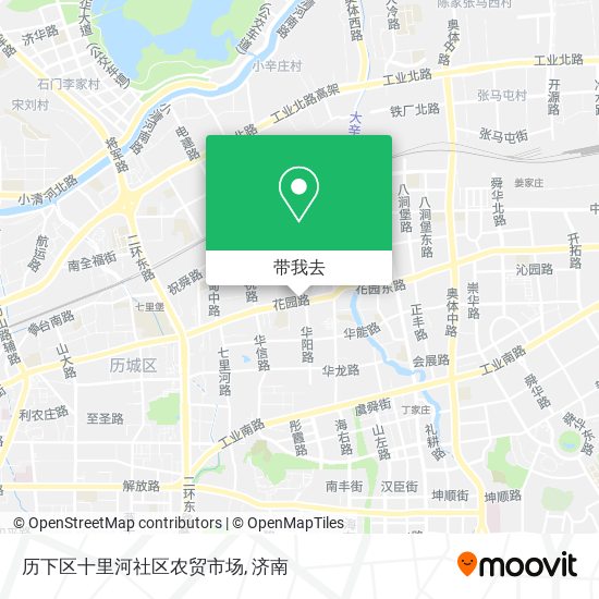 历下区十里河社区农贸市场地图