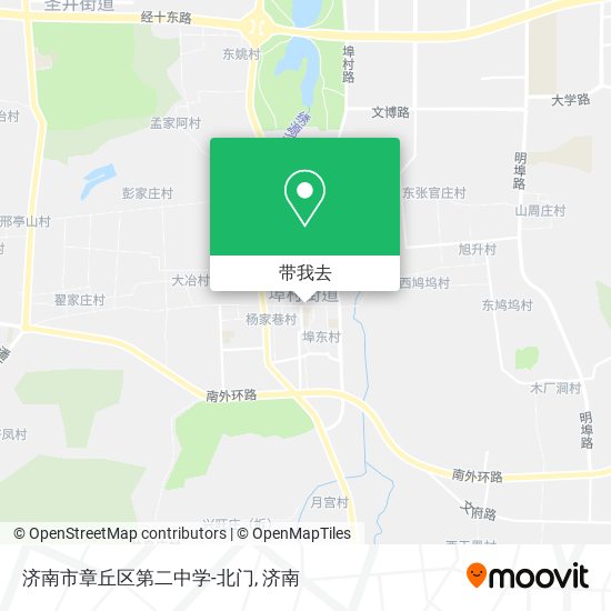 济南市章丘区第二中学-北门地图