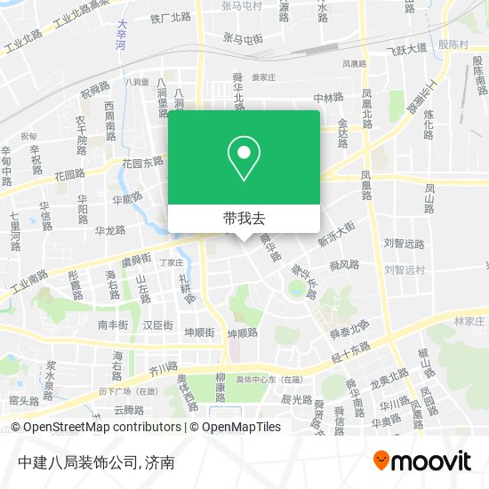 中建八局装饰公司地图