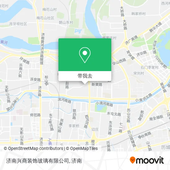 济南兴商装饰玻璃有限公司地图