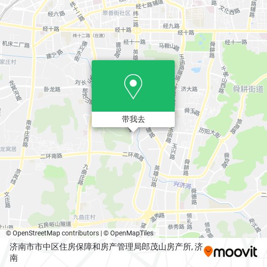 济南市市中区住房保障和房产管理局郎茂山房产所地图
