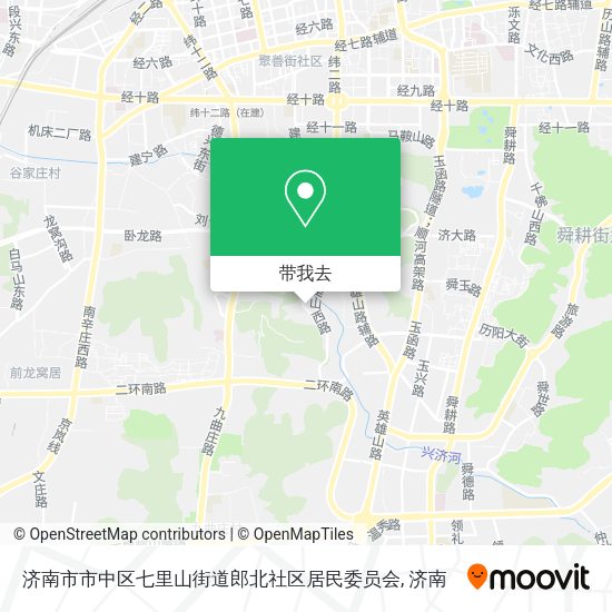 济南市市中区七里山街道郎北社区居民委员会地图