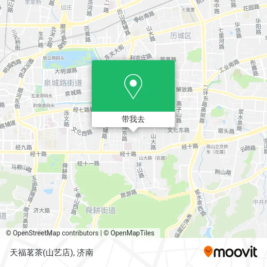 天福茗茶(山艺店)地图