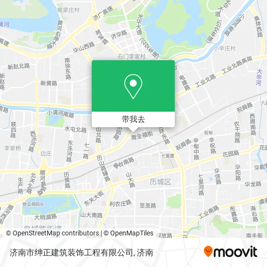 济南市绅正建筑装饰工程有限公司地图