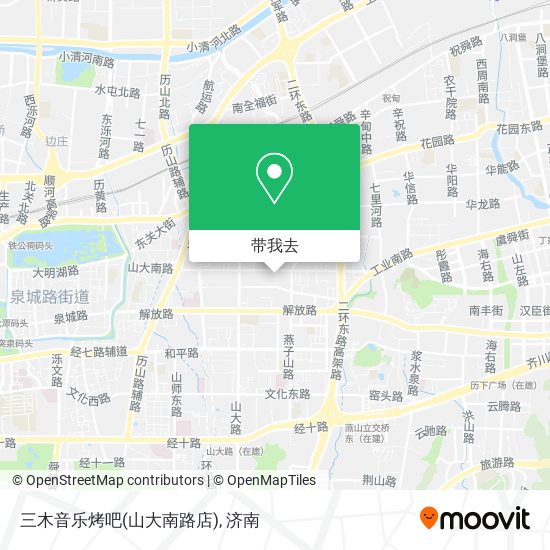 三木音乐烤吧(山大南路店)地图