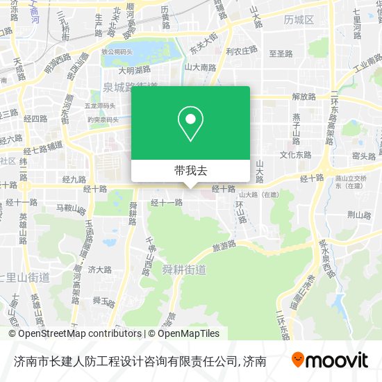济南市长建人防工程设计咨询有限责任公司地图