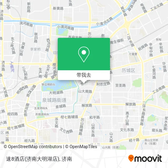速8酒店(济南大明湖店)地图