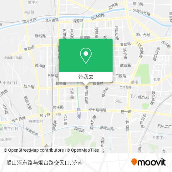 腊山河东路与烟台路交叉口地图