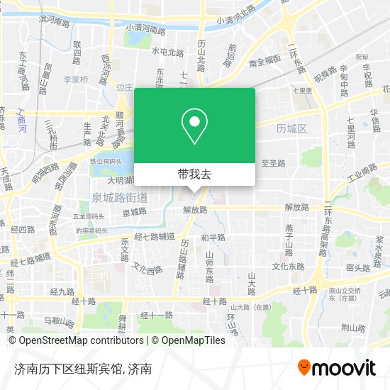 济南历下区纽斯宾馆地图