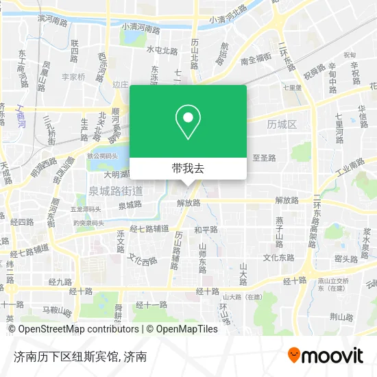 济南历下区纽斯宾馆地图