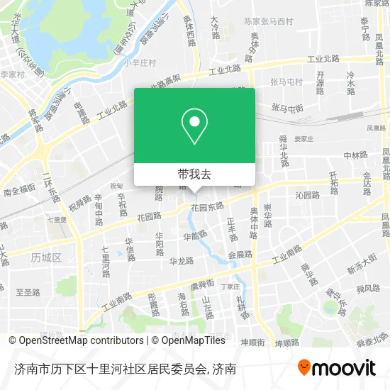 济南市历下区十里河社区居民委员会地图