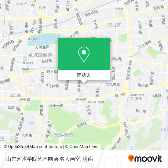 山东艺术学院艺术剧场-名人画室地图