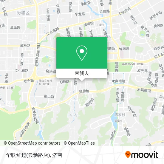 华联鲜超(云驰路店)地图