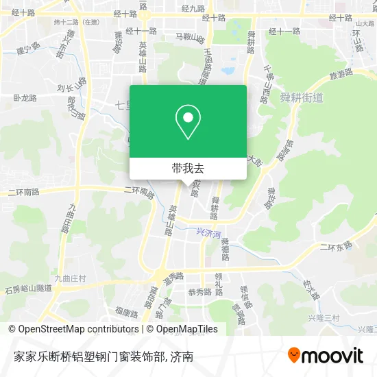 家家乐断桥铝塑钢门窗装饰部地图