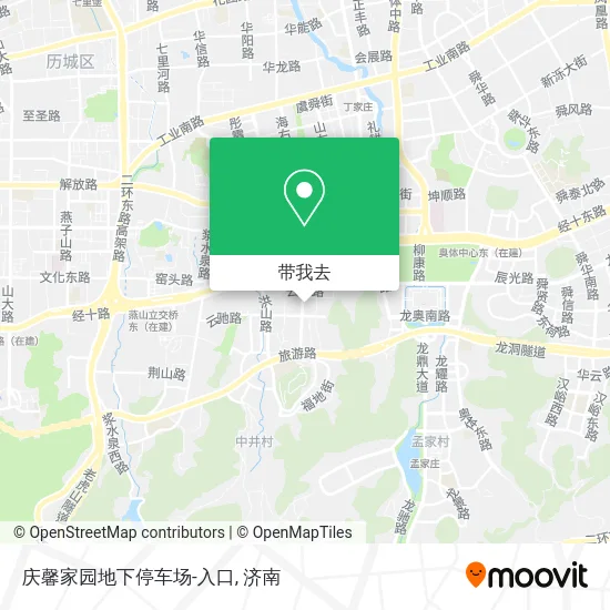 庆馨家园地下停车场-入口地图