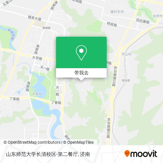 山东师范大学长清校区-第二餐厅地图