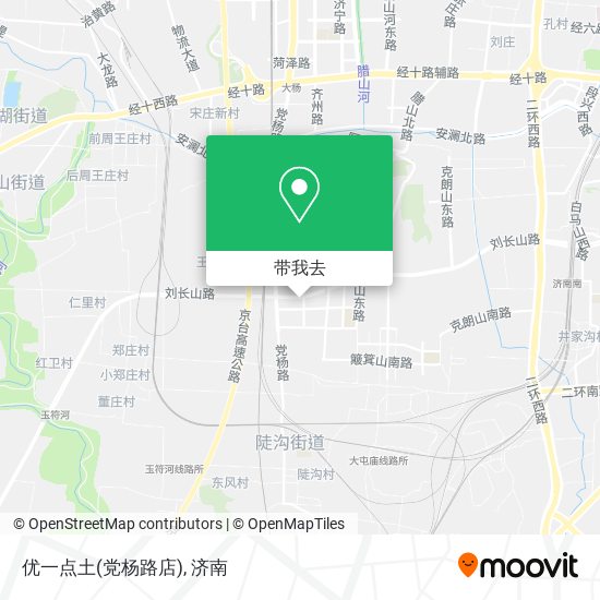 优一点土(党杨路店)地图